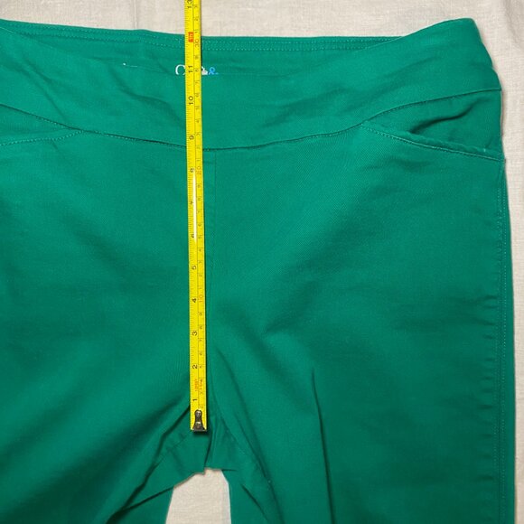 Croft & Barrow Effortless Stretch Pant Green Pull-On 12 Comfort Office EUC - Picture 7 of 11